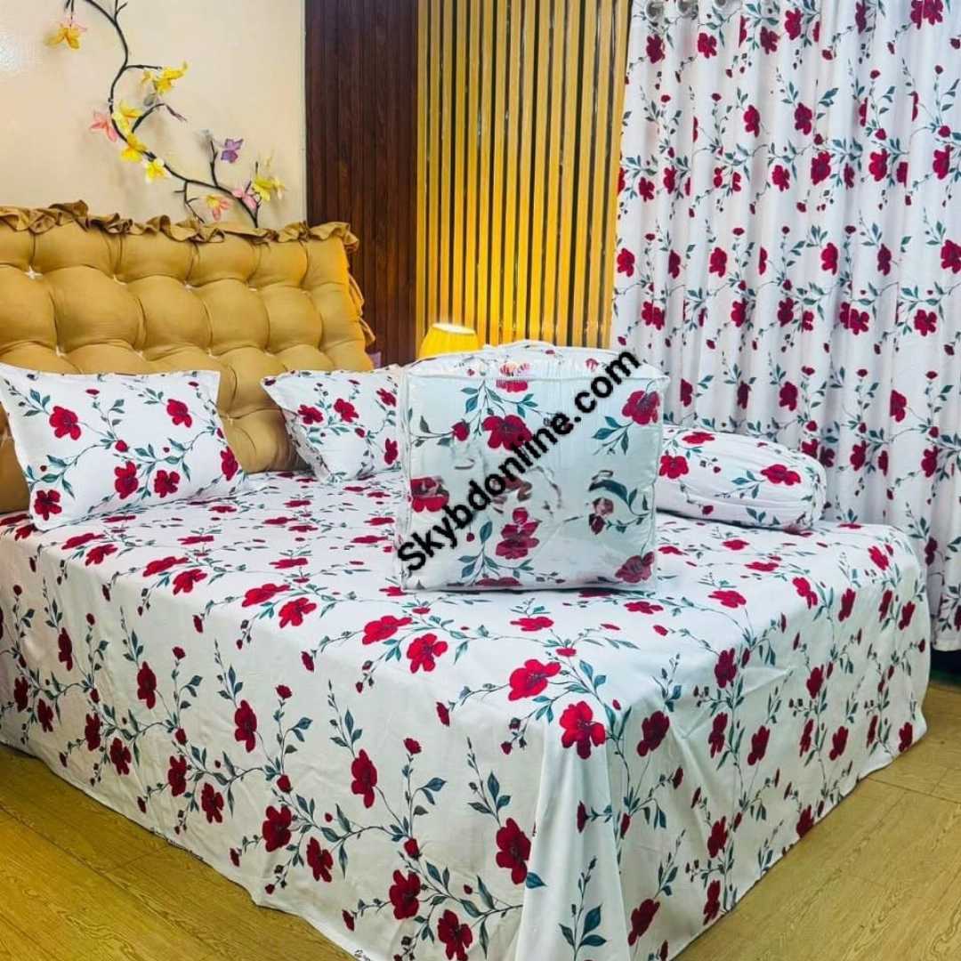 Premium,Quality,Twill,Cotton,Comforter,5,Pcs,Set
