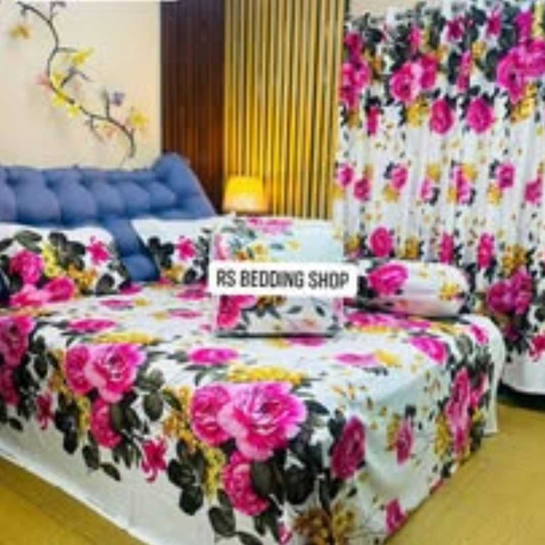 Premium,Quality,Twill,Cotton,Comforter,5,Pcs,Set