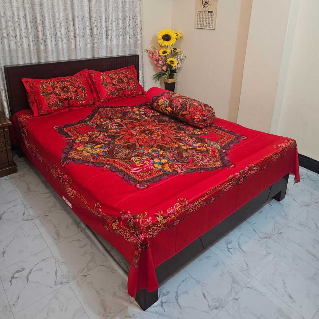 Luxury,King,size,Bed,Sheet,with,Matching,Pillow,covers