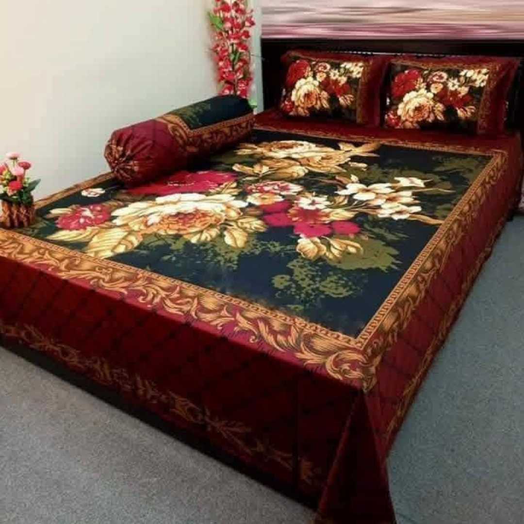 Luxury,King,size,Bed,Sheet,with,Matching,Pillow,covers