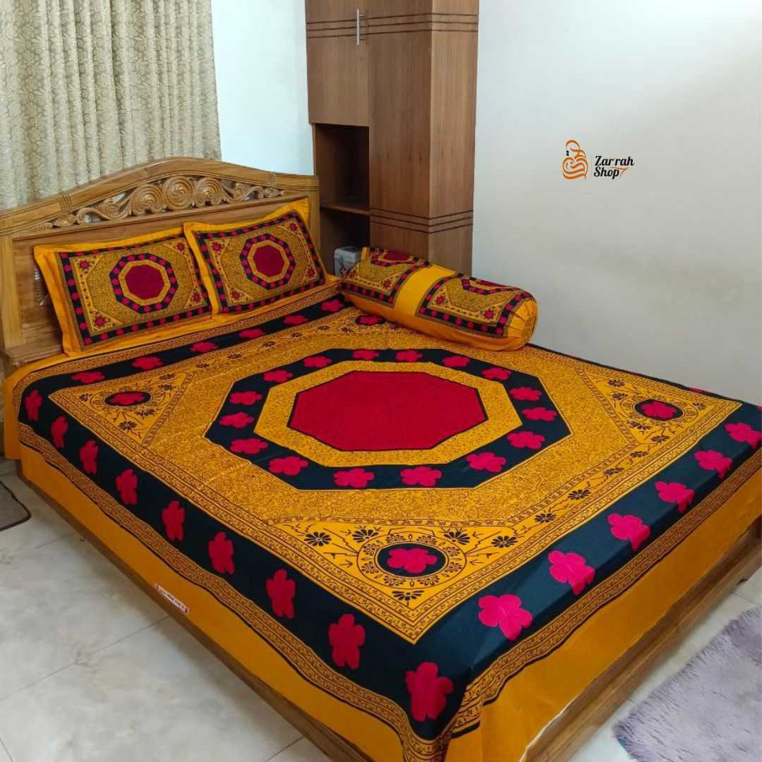 Luxury,King,size,Bed,Sheet,with,Matching,Pillow,covers