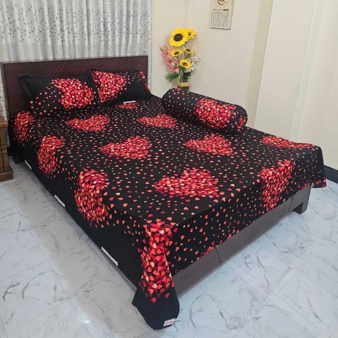 Luxury,King,size,Bed,Sheet,with,Matching,Pillow,covers