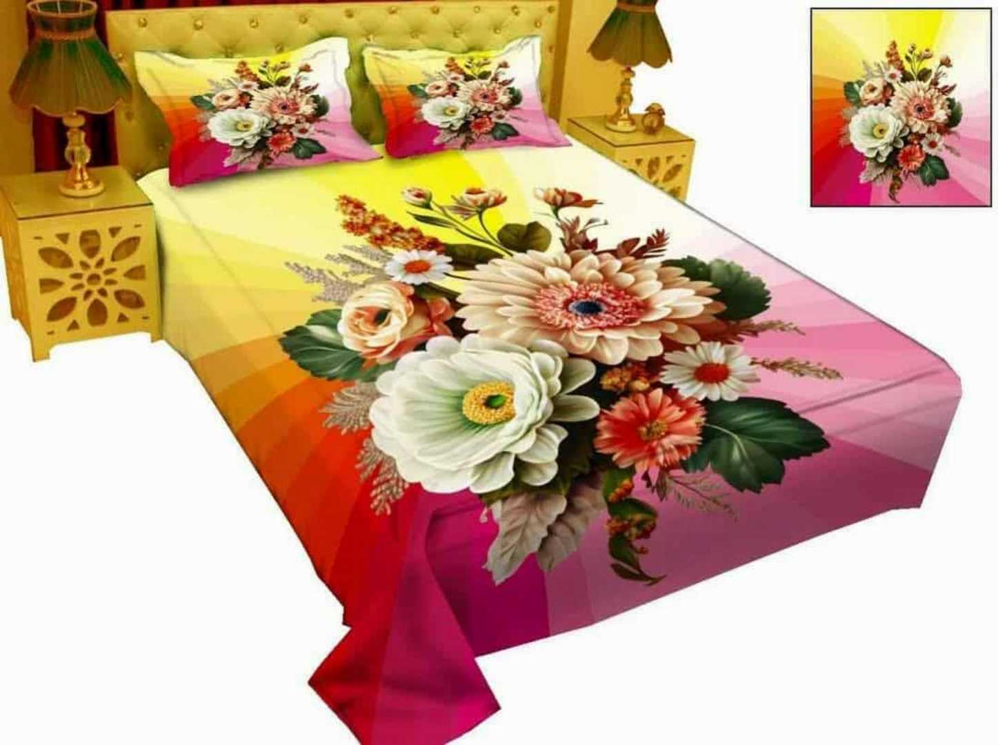 Luxury,King,size,Bed,Sheet,with,Matching,Pillow,covers