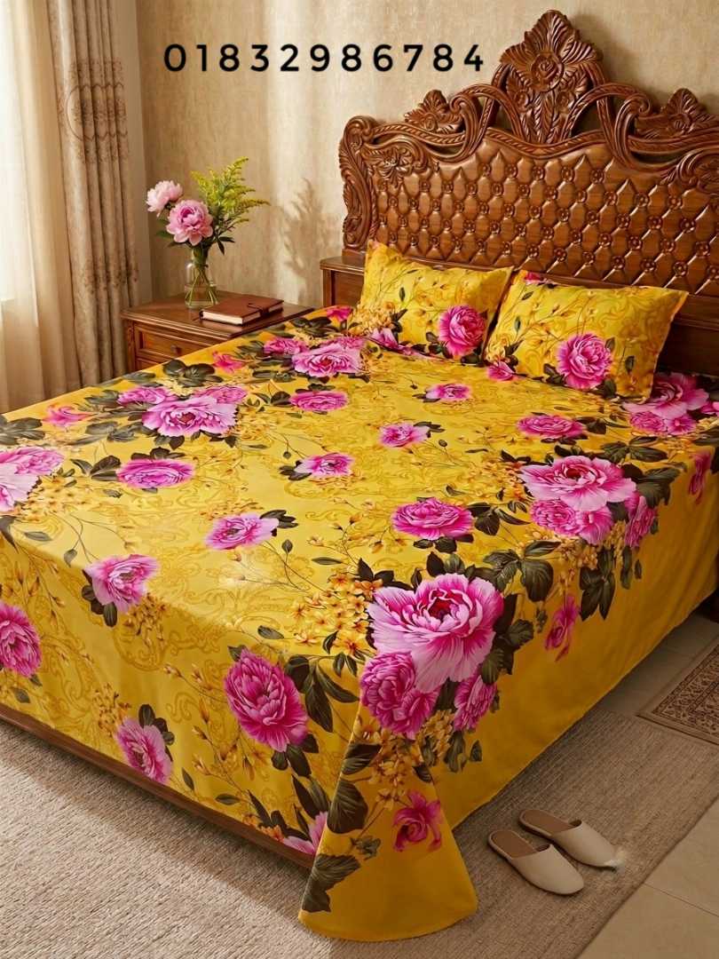 Luxury,King,size,Bed,Sheet,with,Matching,Pillow,covers