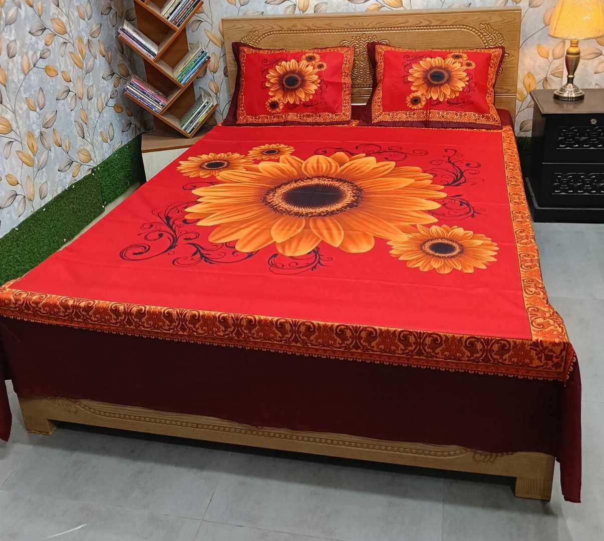 Luxury,King,size,Bed,Sheet,with,Matching,Pillow,covers
