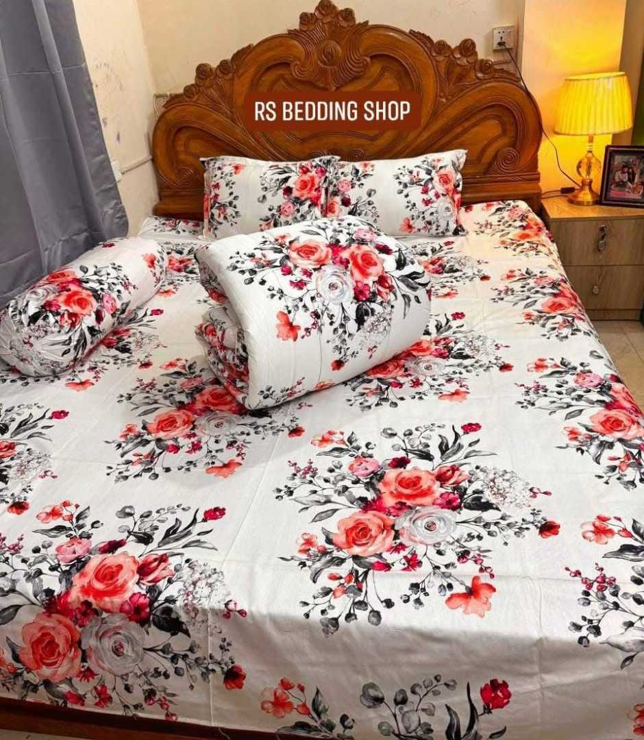 Premium,Quality,Twill,Cotton,Comforter,5,Pcs,Set