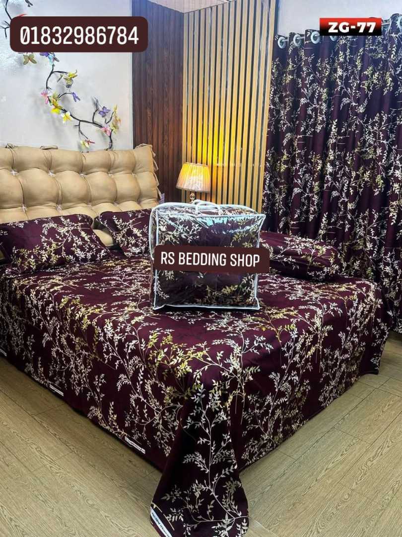 Premium,Quality,Twill,Cotton,Comforter,5,Pcs,Set