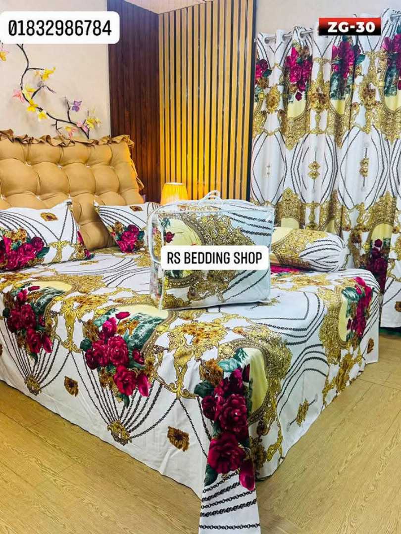 Premium,Quality,Twill,Cotton,Comforter,5,Pcs,Set