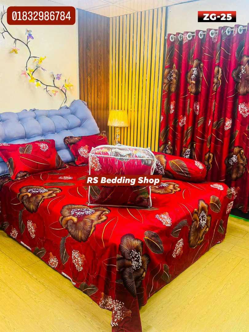 Premium,Quality,Twill,Cotton,Comforter,5,Pcs,Set