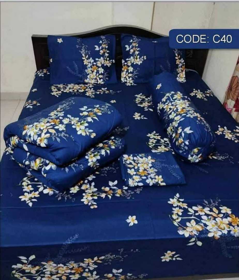 Premium,Quality,Twill,Cotton,Comforter,5,Pcs,Set