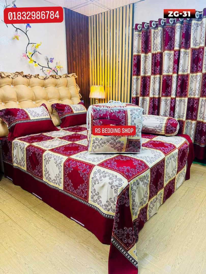 Premium,Quality,Twill,Cotton,Comforter,5,Pcs,Set