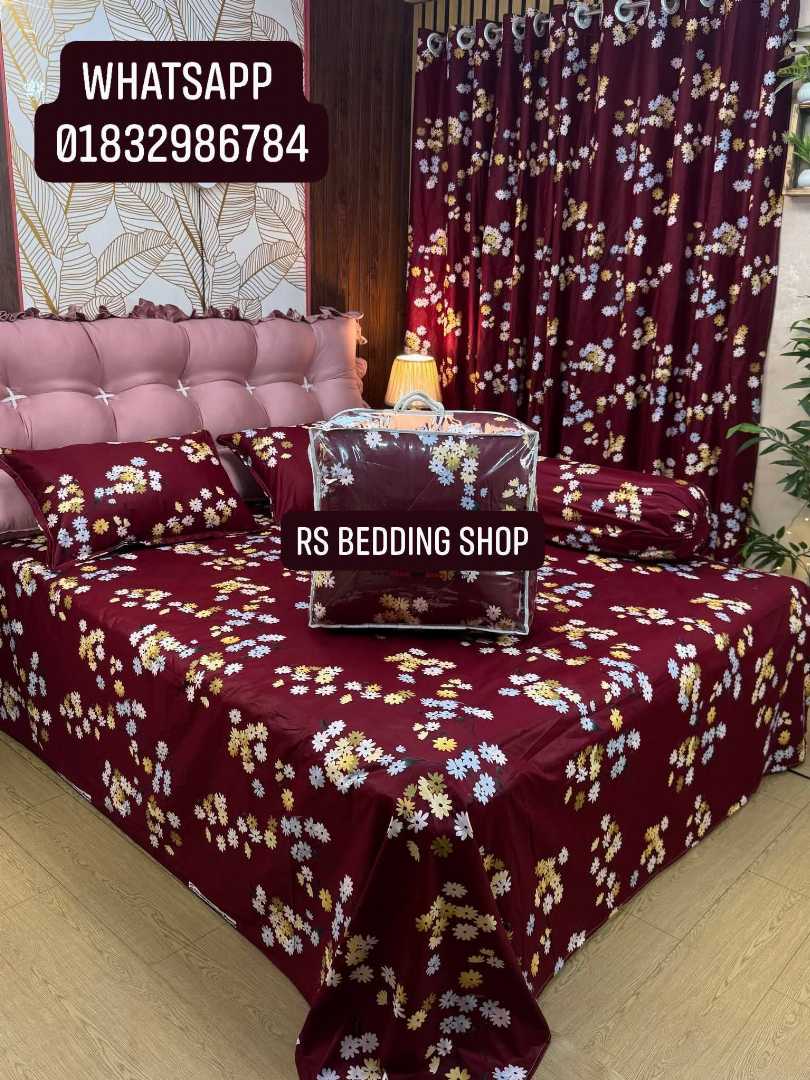 Premium,Quality,Twill,Cotton,Comforter,5,Pcs,Set
