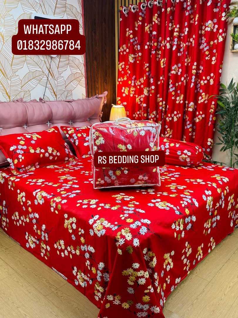 Premium,Quality,Twill,Cotton,Comforter,5,Pcs,Set