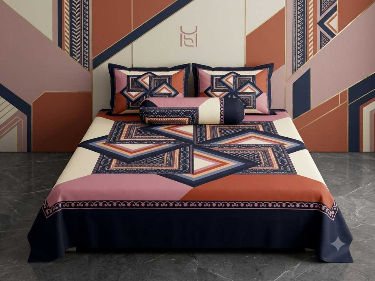 Luxury,King,size,Bed,Sheet,with,Matching,Pillow,covers