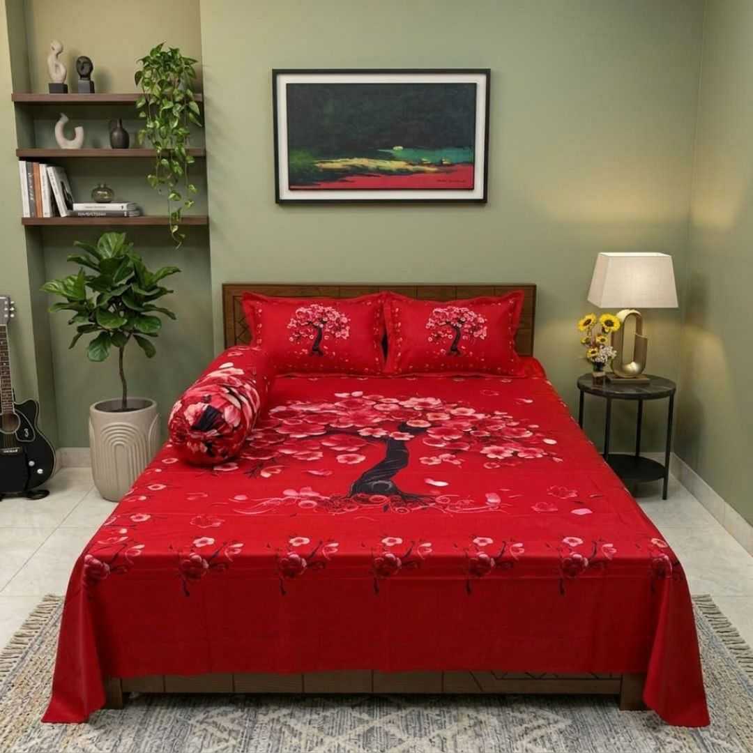 Luxury,King,size,Bed,Sheet,with,Matching,Pillow,covers