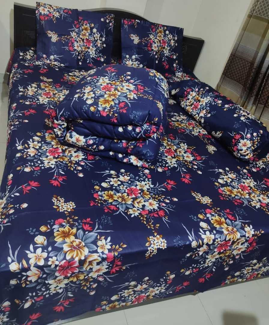 Premium,Quality,Twill,Cotton,Comforter,5,Pcs,Set