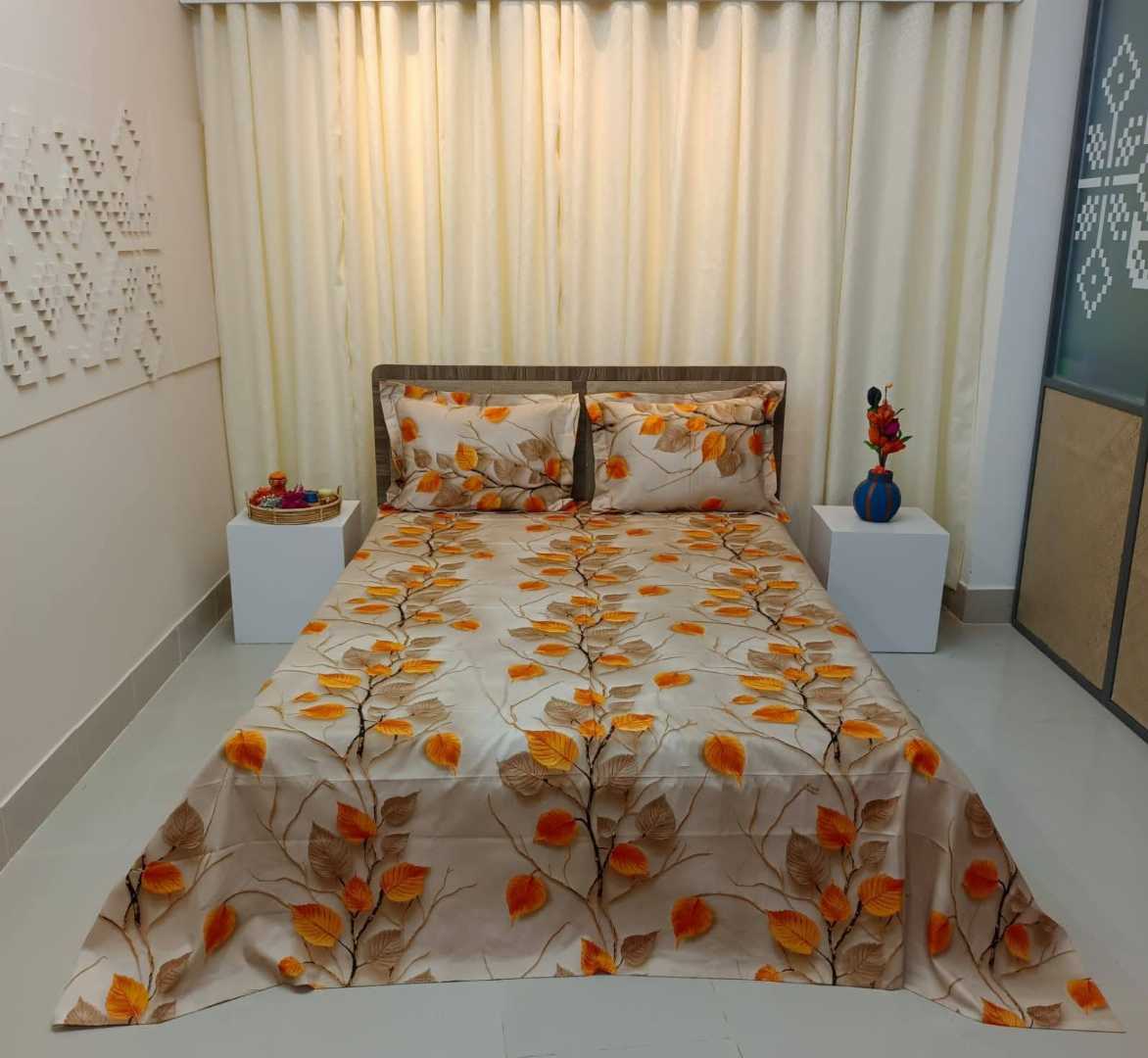 Luxury,King,size,Bed,Sheet,with,Matching,Pillow,covers