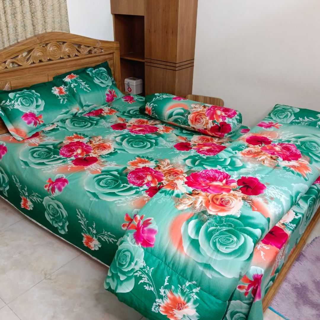Premium,Quality,Twill,Cotton,Comforter,5,Pcs,Set