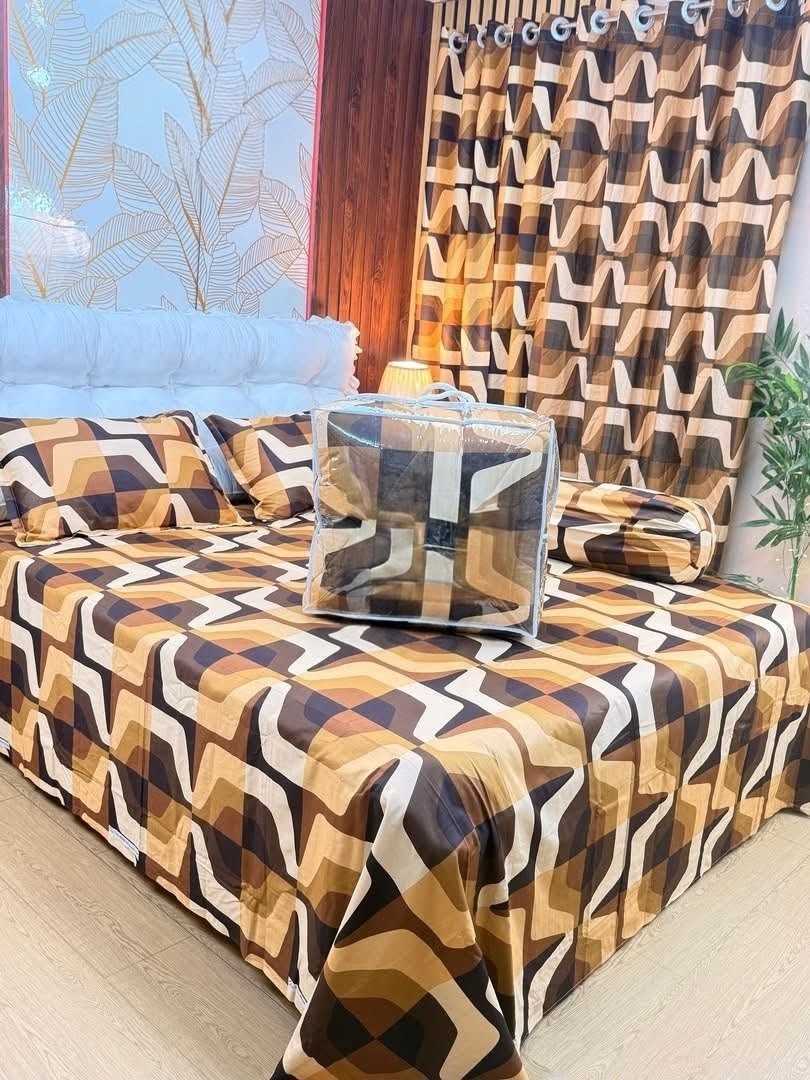Premium,Quality,Twill,Cotton,Comforter,5,Pcs,Set