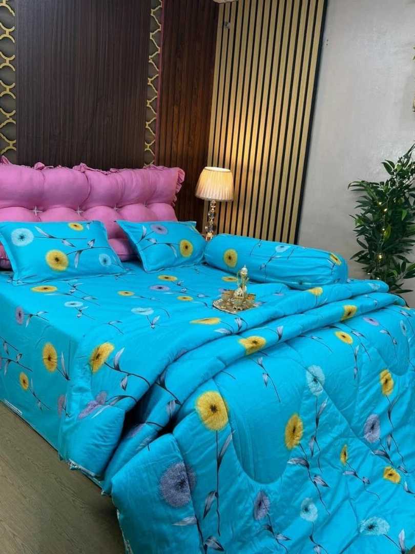 Premium,Quality,Twill,Cotton,Comforter,5,Pcs,Set