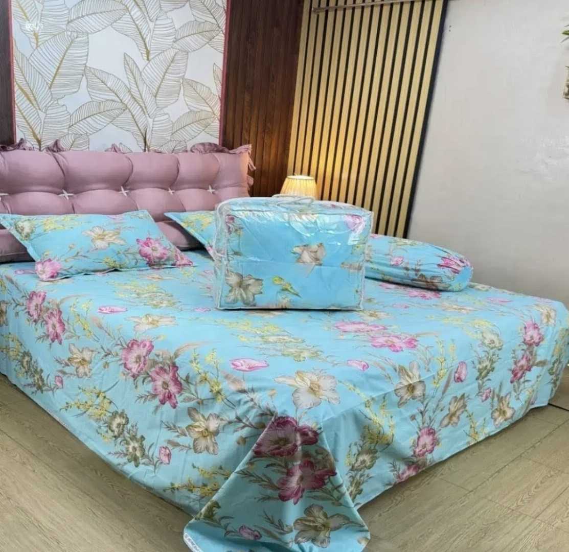 Premium,Quality,Twill,Cotton,Comforter,5,Pcs,Set