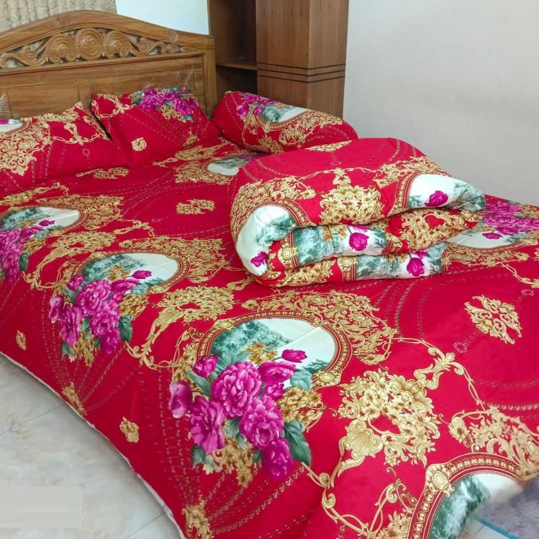 Premium,Quality,Twill,Cotton,Comforter,5,Pcs,Set