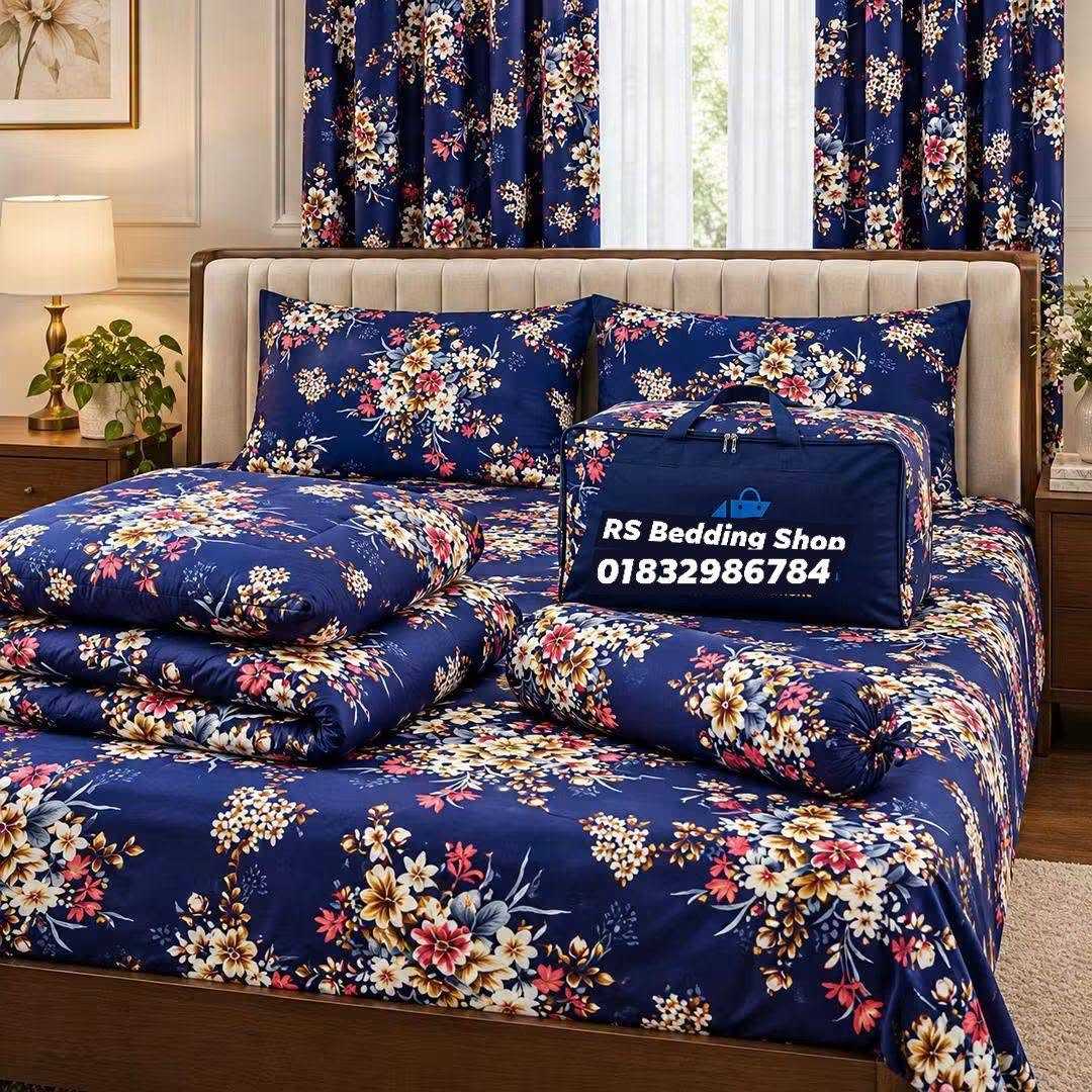 Premium,Quality,Twill,Cotton,Comforter,5,Pcs,Set