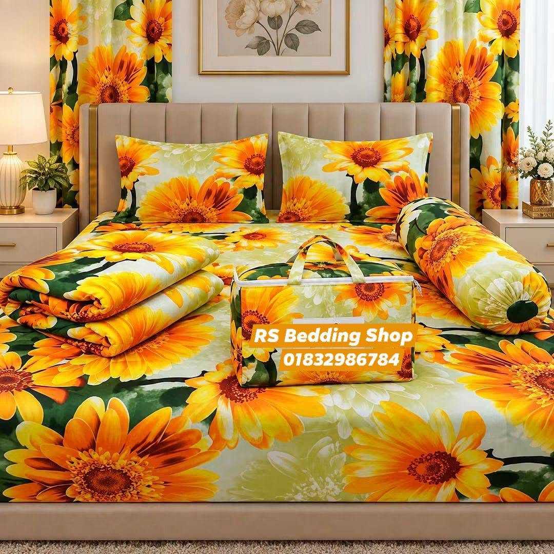 Premium,Quality,Twill,Cotton,Comforter,5,Pcs,Set