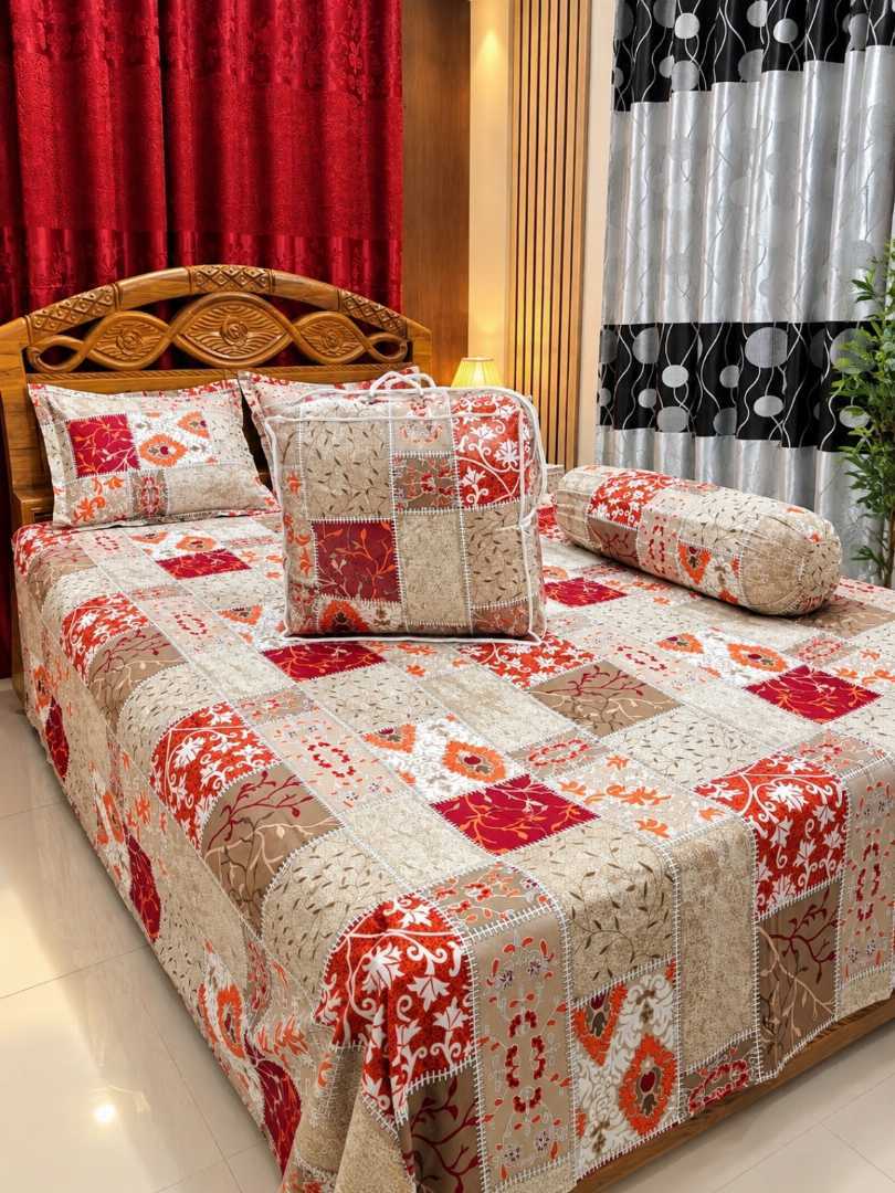 Premium,Quality,Twill,Cotton,Comforter,5,Pcs,Set