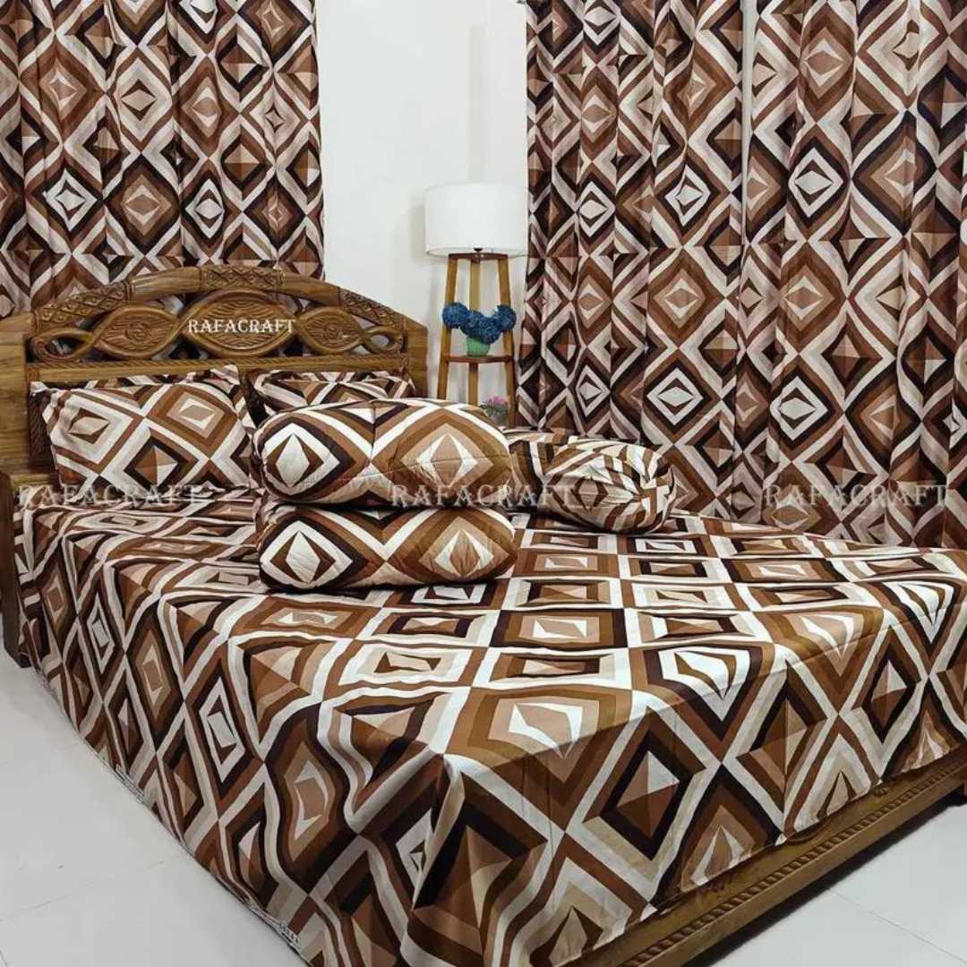 Premium,Quality,Twill,Cotton,Comforter,5,Pcs,Set