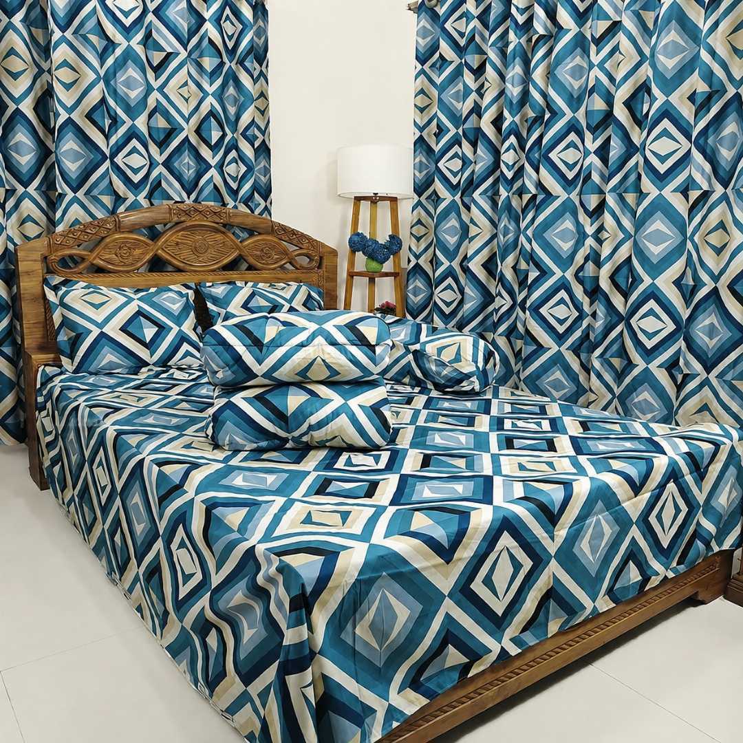 Premium,Quality,Twill,Cotton,Comforter,5,Pcs,Set