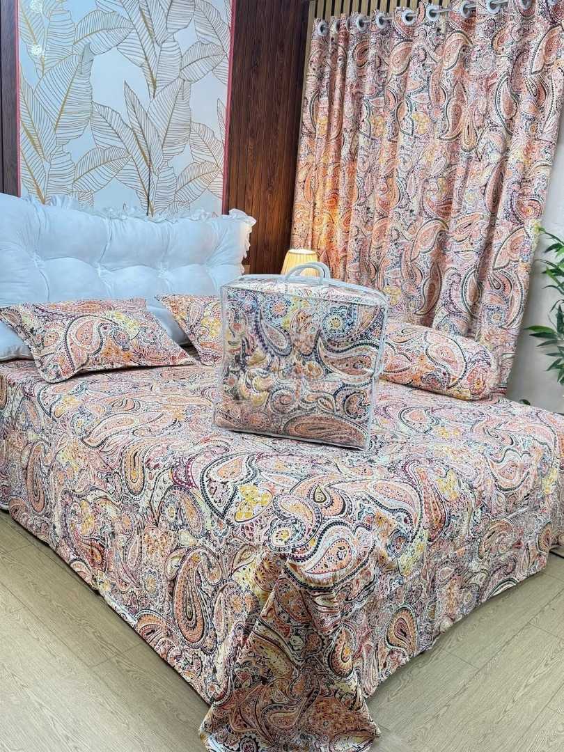 Premium,Quality,Twill,Cotton,Comforter,5,Pcs,Set