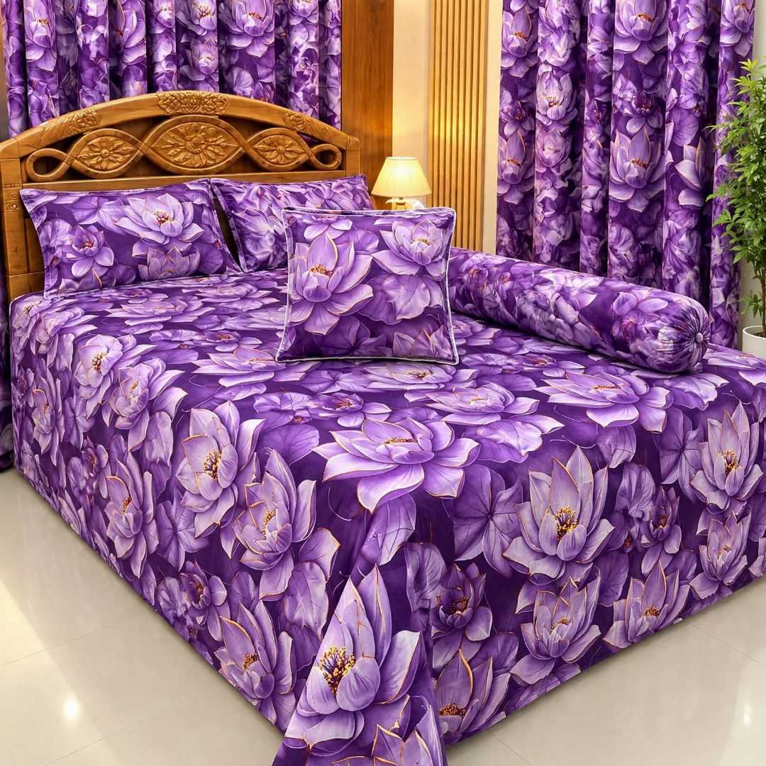 Premium,Quality,Twill,Cotton,Comforter,5,Pcs,Set