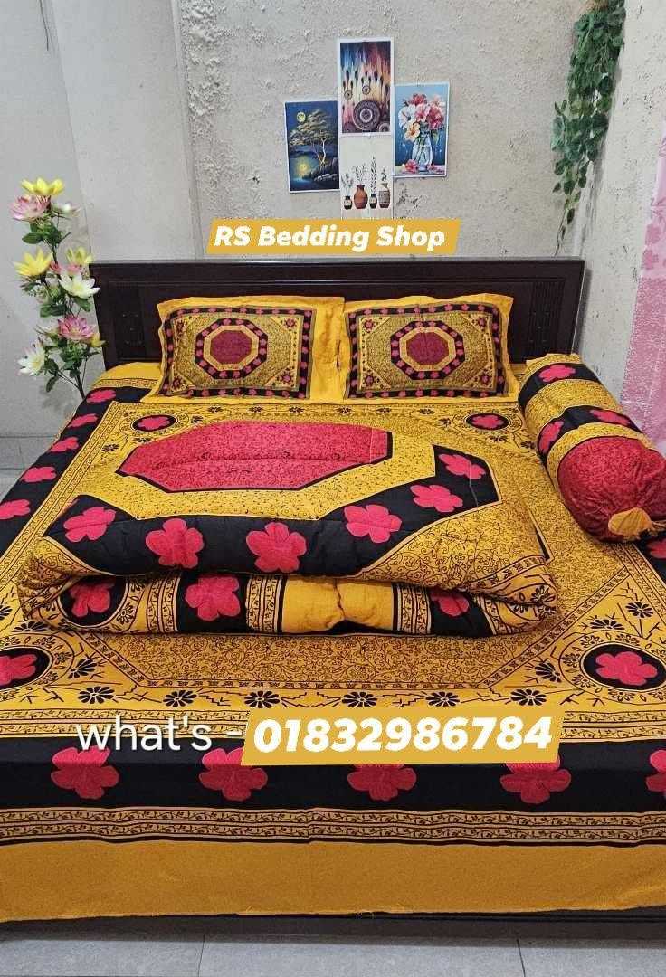 Premium,Quality,Twill,Cotton,Comforter,5,Pcs,Set