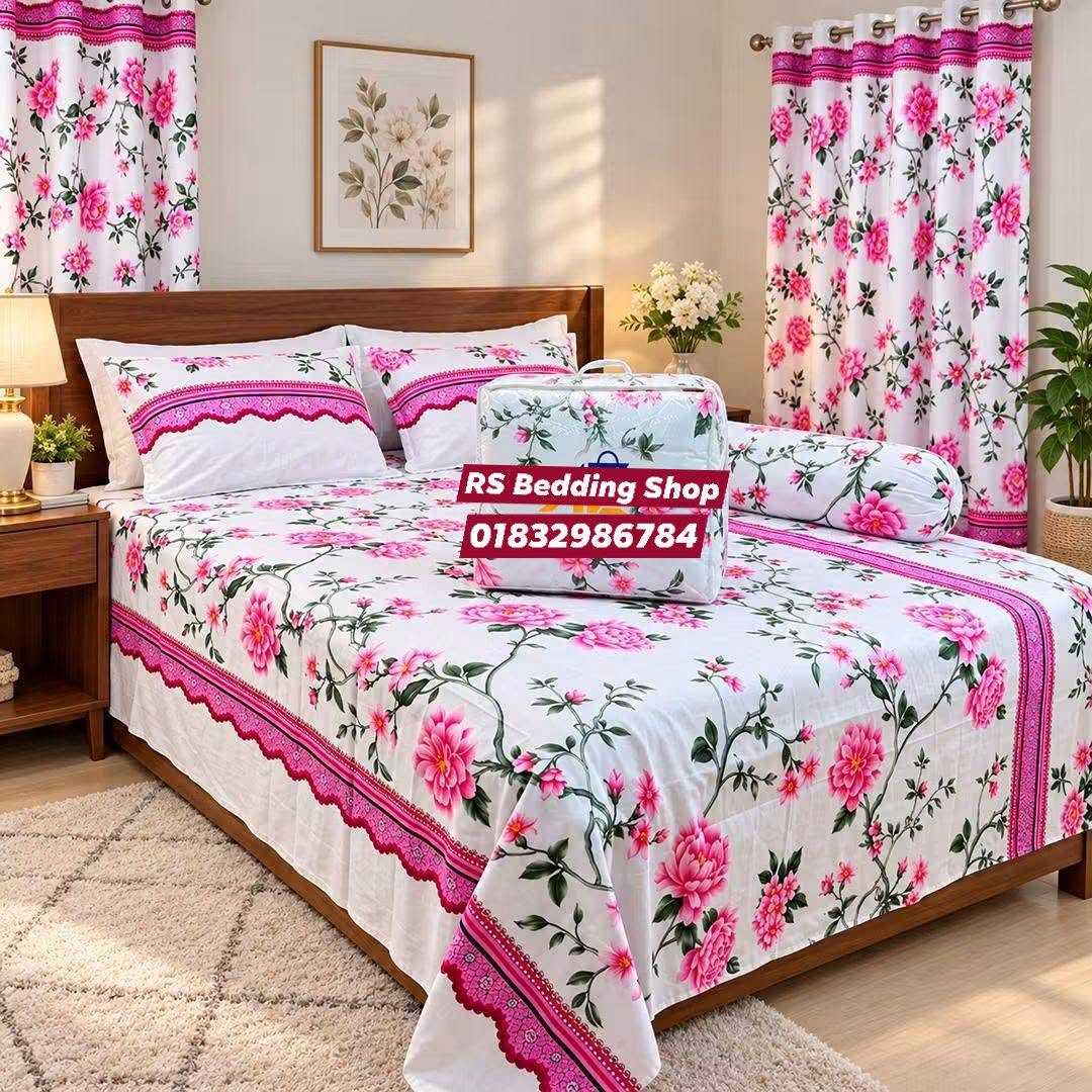 Premium,Quality,Twill,Cotton,Comforter,5,Pcs,Set