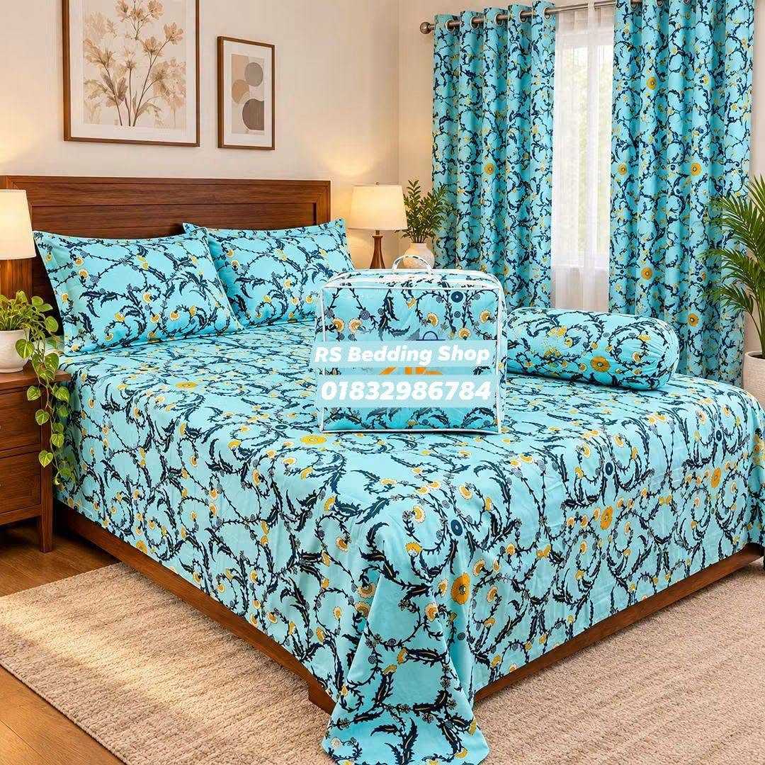 Premium,Quality,Twill,Cotton,Comforter,5,Pcs,Set