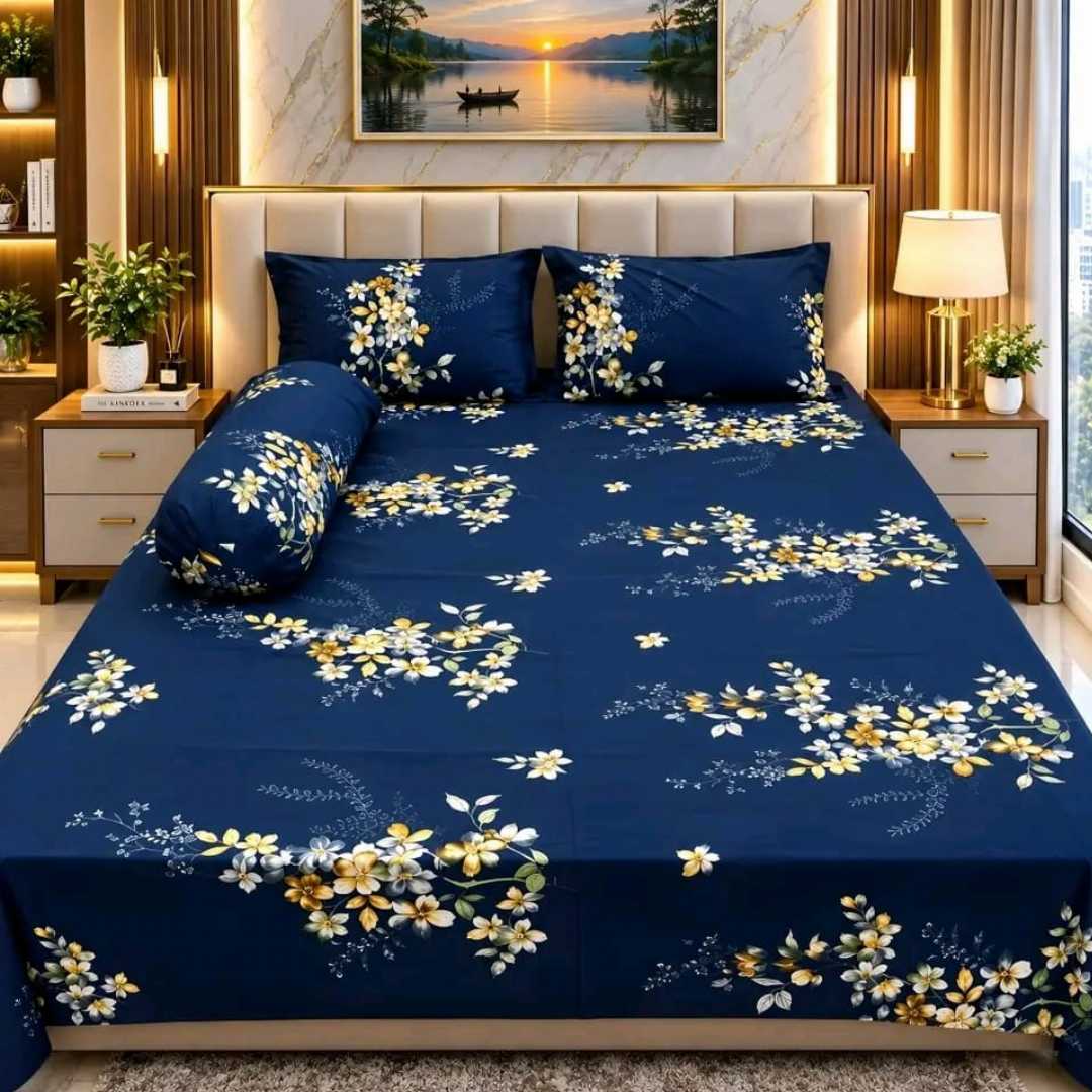 Luxury,King,size,Bed,Sheet,with,Matching,Pillow,covers